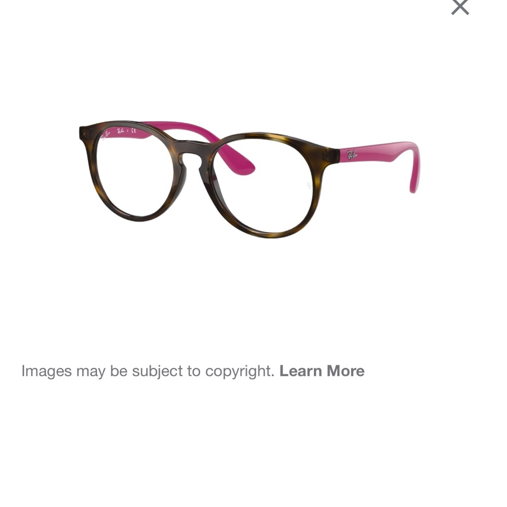 Kids Ray-Ban Rubber Havana 46mm by 16mm Brown/Pink model RB-1554 - Picture 2 of 7